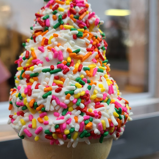 Ice Cream Cone with Sprinkles