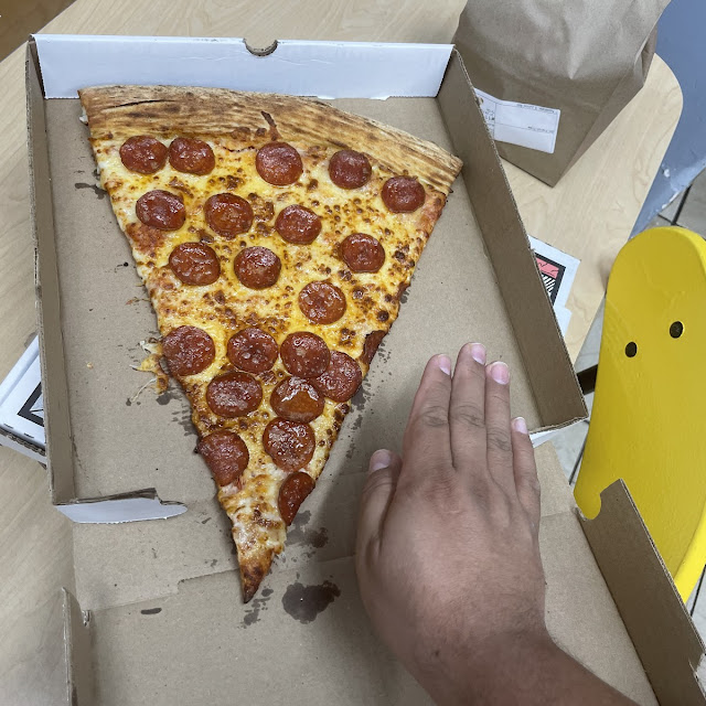 Giant Pepperoni Pizza Slice