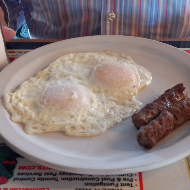 2 Eggs over Medium 2 Sausage Links