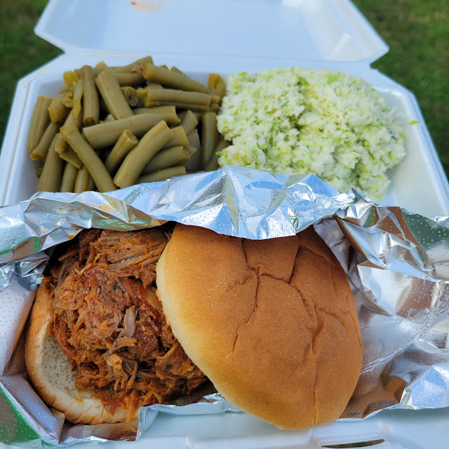 Pulled Pork Sandwich Platter with 2 Sides