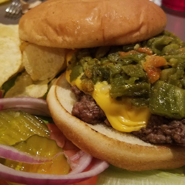 Green Chile Cheeseburger