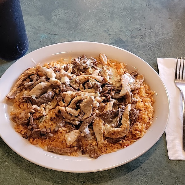 Pollo Ranchero Mixed with Cheese