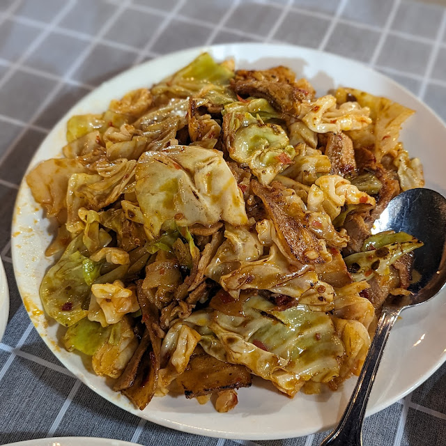 Double Cooked Pork Belly with Cabbage