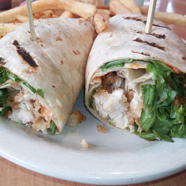 Chicken Wrap with French Fries