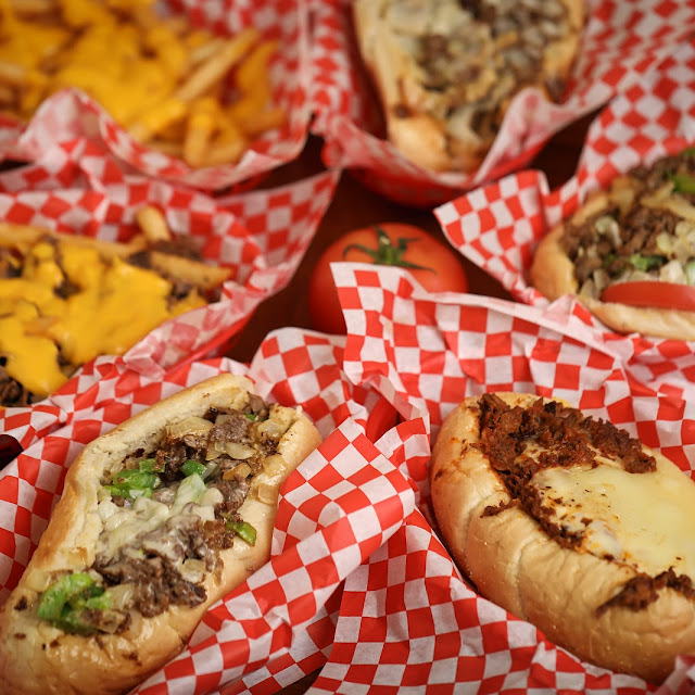 Garlic Fries and Bulgogi Cheesesteak