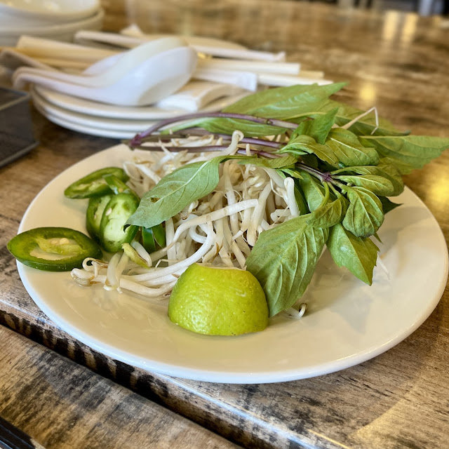 Bean Sprouts Mint Garnish