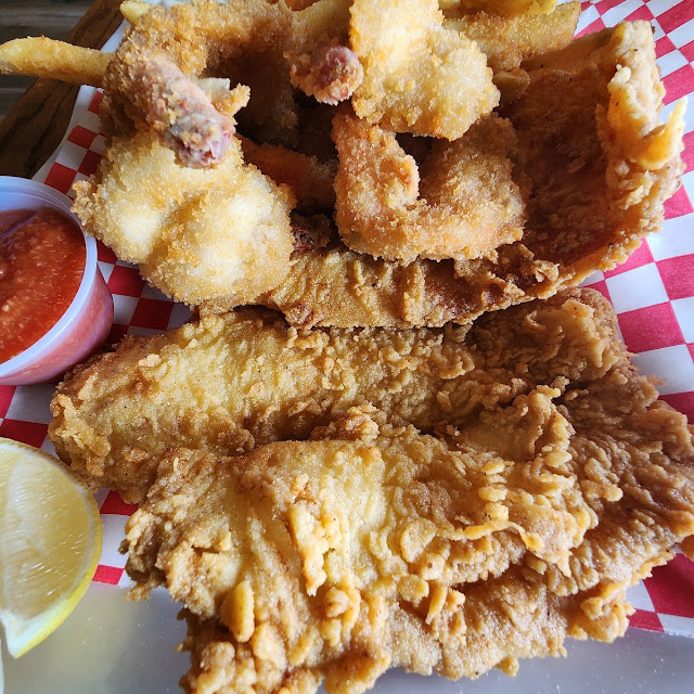 Fried Shrimp and Fried Fish Platter