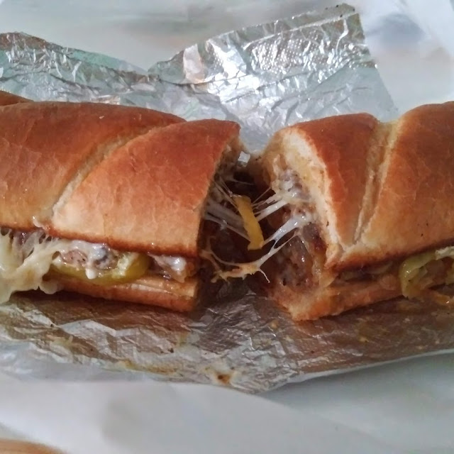 Sausage Supreme Sub Hot Peppers