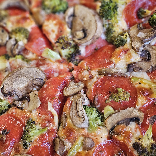 Olive Onion Pepperoni Pineapple Sausage