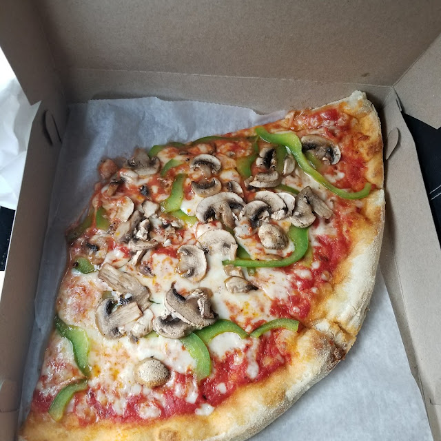 Neapolitan Pizza with Peppers and Mushrooms