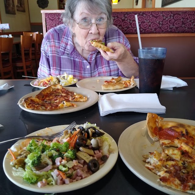 Pizza and Salad