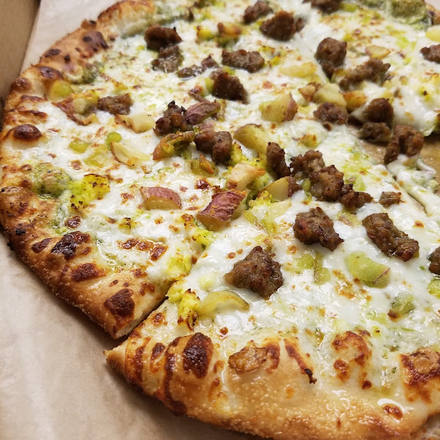 Breakfast Pizza with Pesto