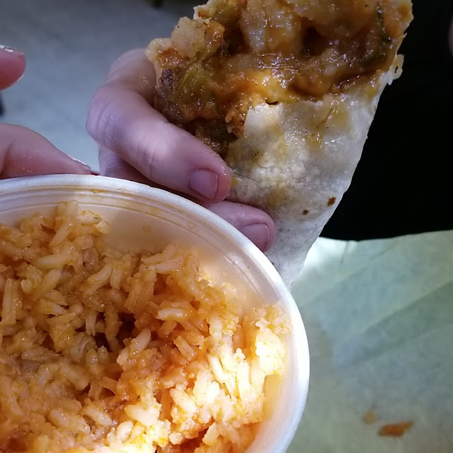 Potato and Cheese with a Small Side of Rice