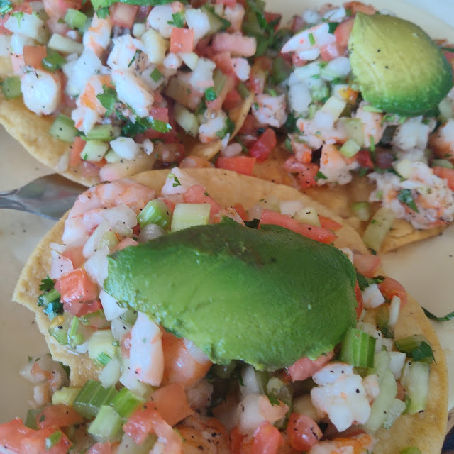 Tostada De Ceviche De Camaron