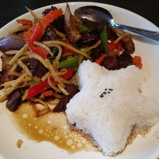 Eggplant with Garlic Sauce and Duck