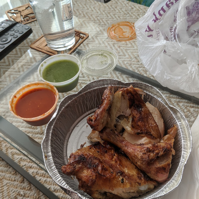 Half Chicken and Hot Sauce