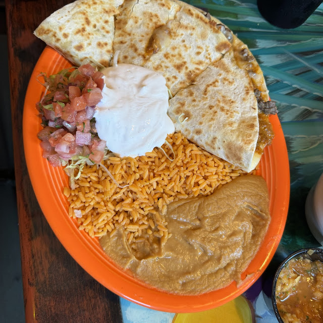 Quesadilla with Refried Beans