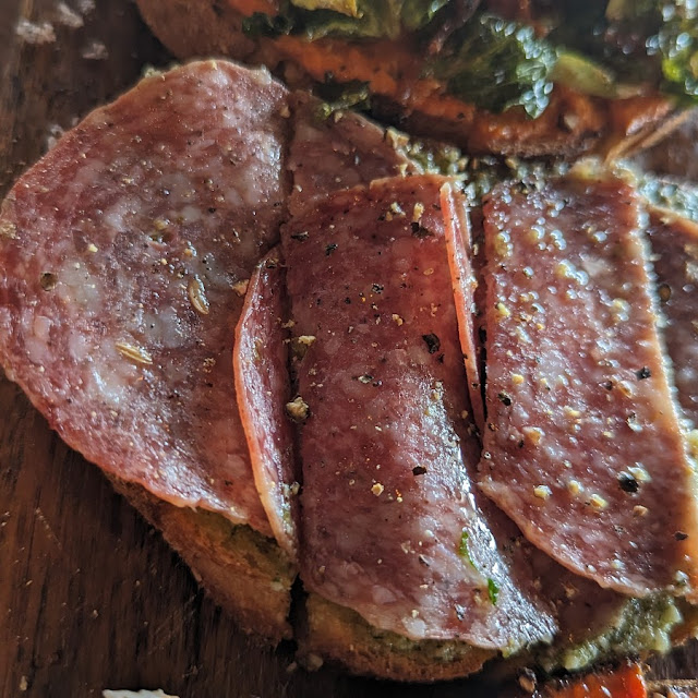 Salami and Pesto