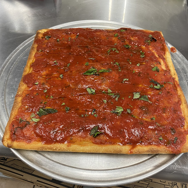 Sicilian Tomato Pie Pizza