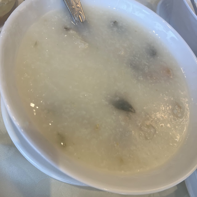 Thousand Year Egg with Pork Rib Congee