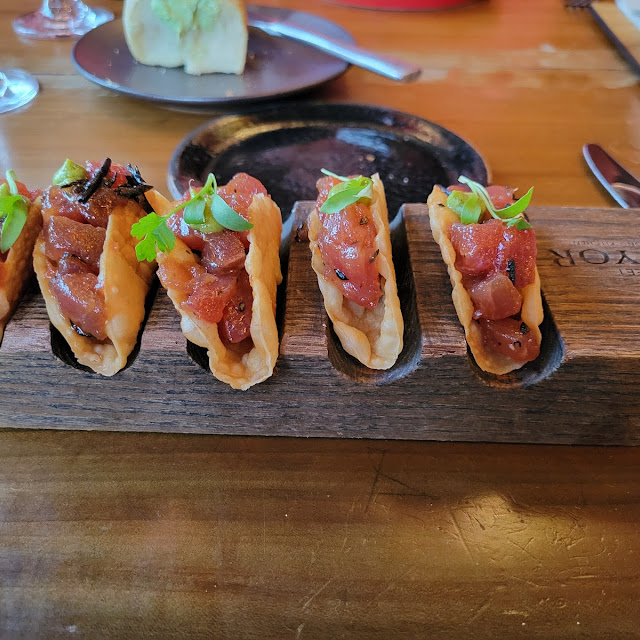 Ahi Tuna Poke Tacos
