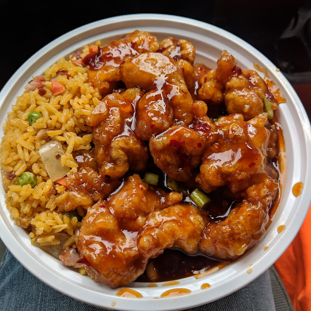 General TSO's Chicken with Fried Rice