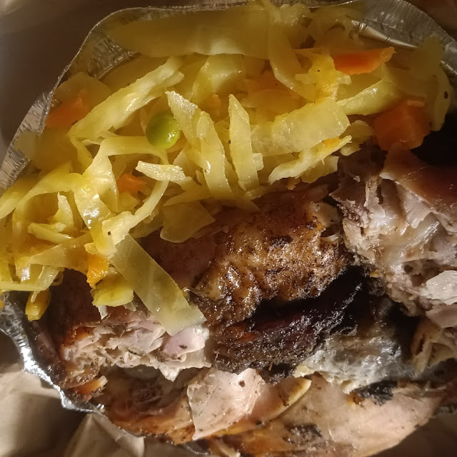 Jerk Chicken with Rice and Peas