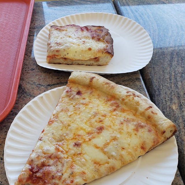 Sicilian Pizza and Neapolitan Pizza Slices