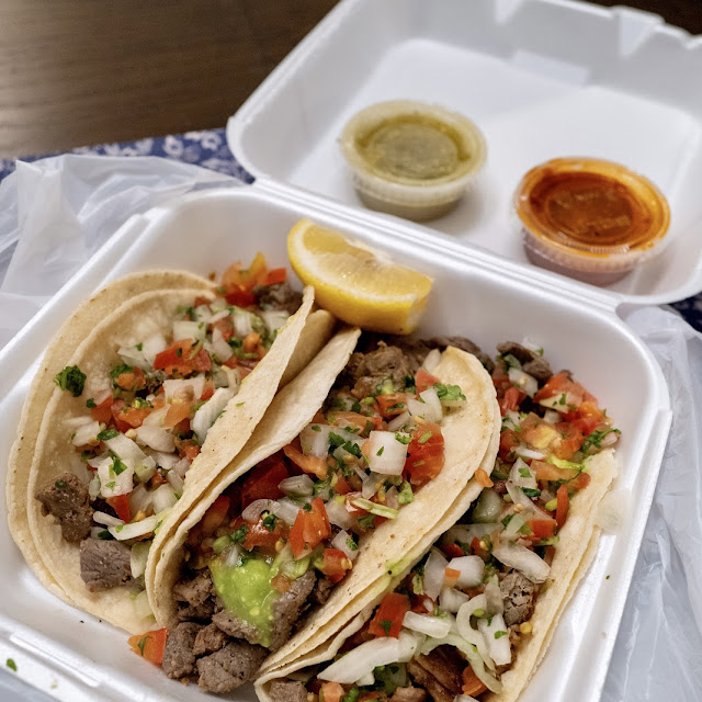 Two Carne Asada Tacos