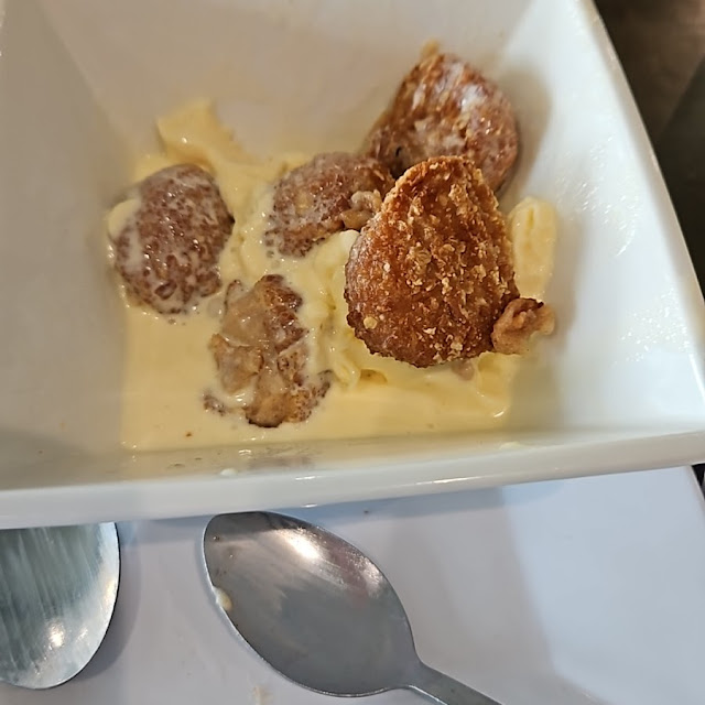 Horchata Ice Cream with Fried Churro Bites