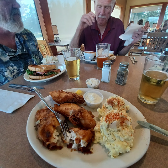 3 Piece Cod Fish and Chips with Potato Salad