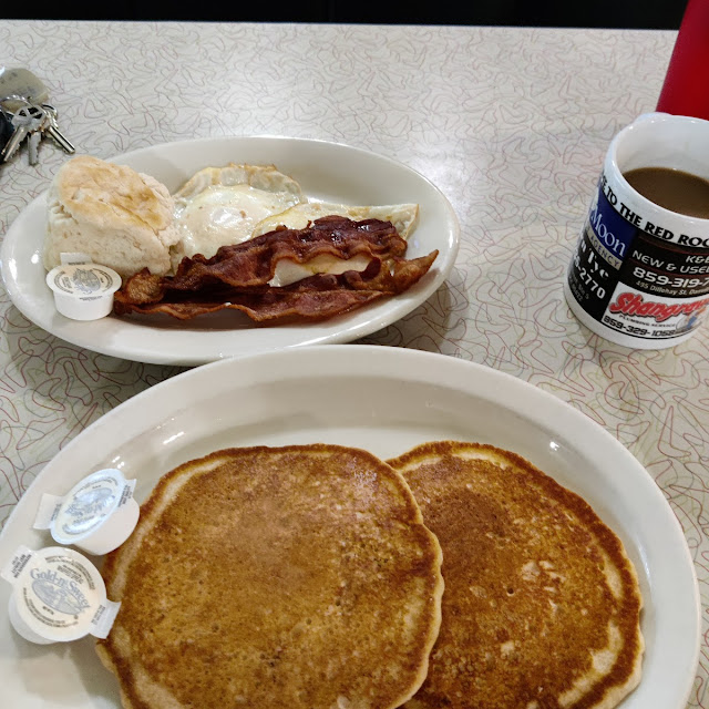 2 by 2 by 2 2 Pancakes 2 Eggs and 2 Slices of Bacon