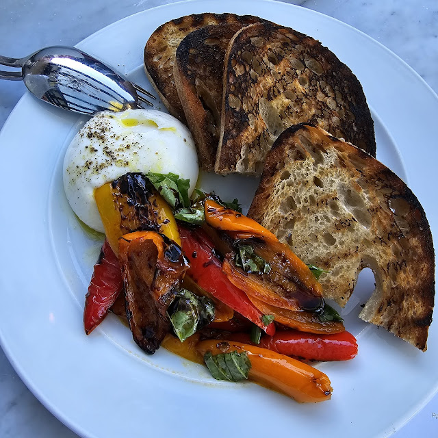 Burrata with Roasted Bell Pepper