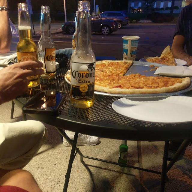 Pizza with Pasta Fagioli