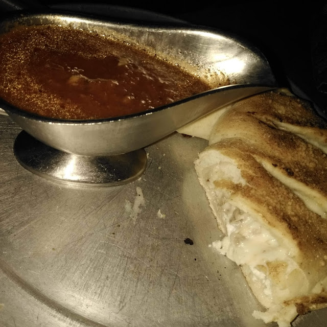 Homemade Sauce with a Calzone Sausage and Peppers