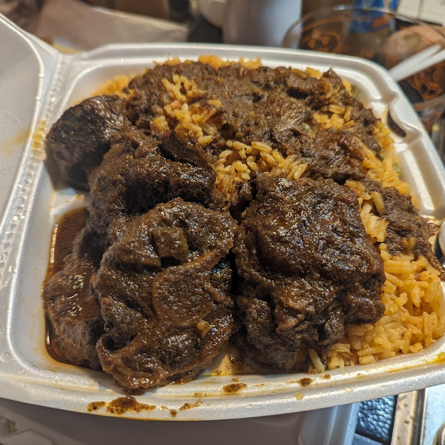 Ox Tail Stew and Yellow Rice