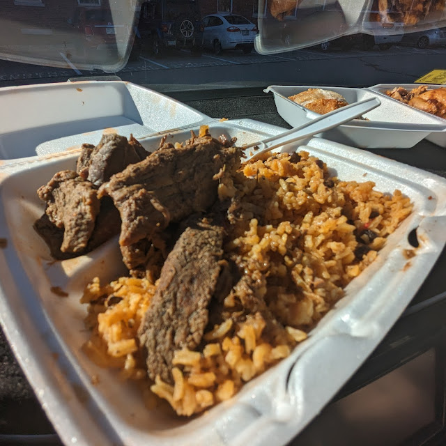Beef Stew and Yellow Rice