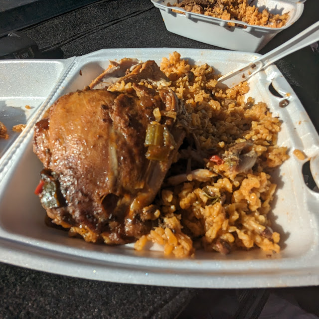 Chicken Stew and Yellow Rice