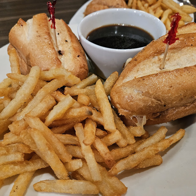 French Dip with Fries and Au Jus