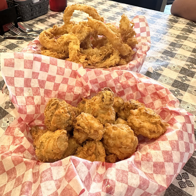 Fried Mushrooms and Onion Rings