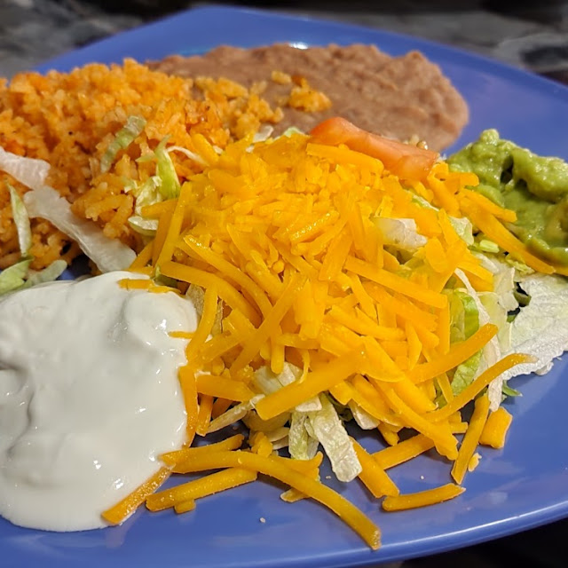 Beans and Rice for Fajitas Dinner