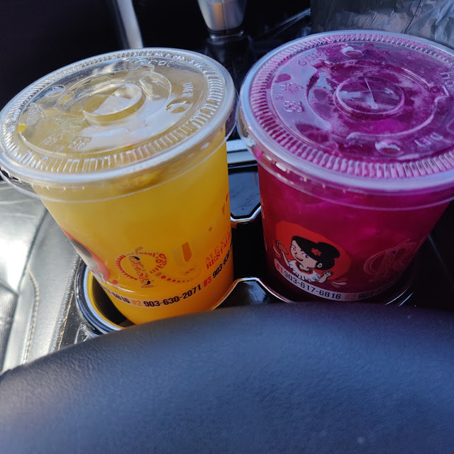 Aguas Frescas - Pineapple Mango and Dragon Fruit