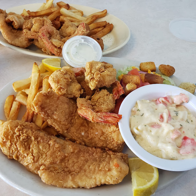 The Trio with Flounder Shrimp and Crab Au Gratin
