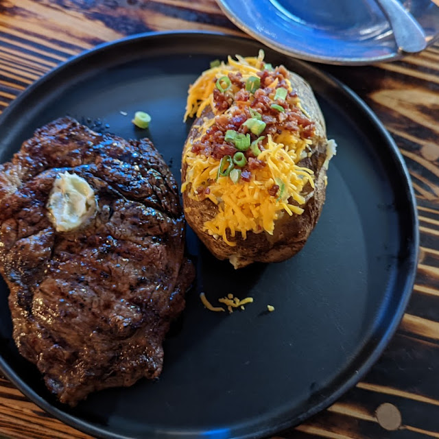 Ribeye and Baked Potato