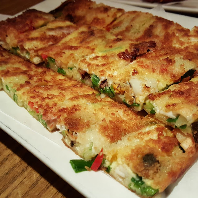 Haemul Pajeon 해물파전 Green Onion Seafood Pancake