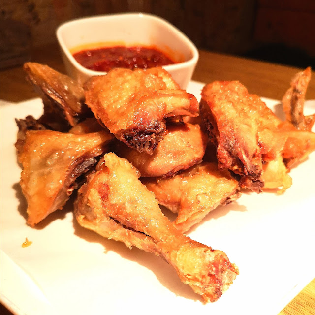 Fried Chicken with Spicy Sauce on the Side