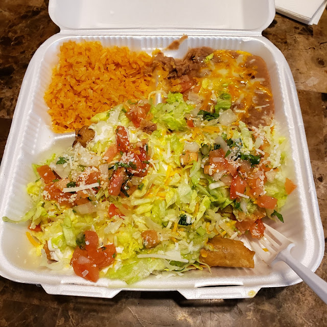 22 Special 5 Rolled Tacos Rice & Beans