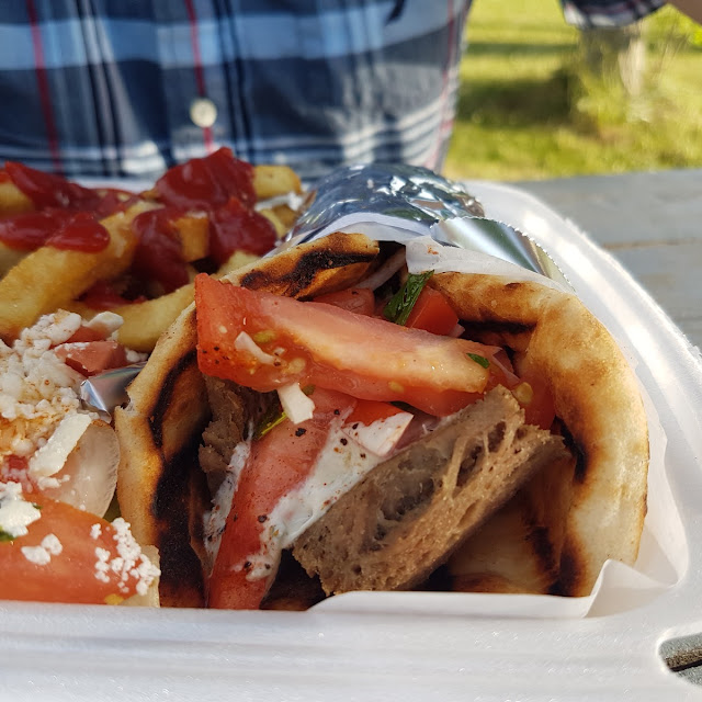 Gyro Fresh Cut Fries and a Greek Salad