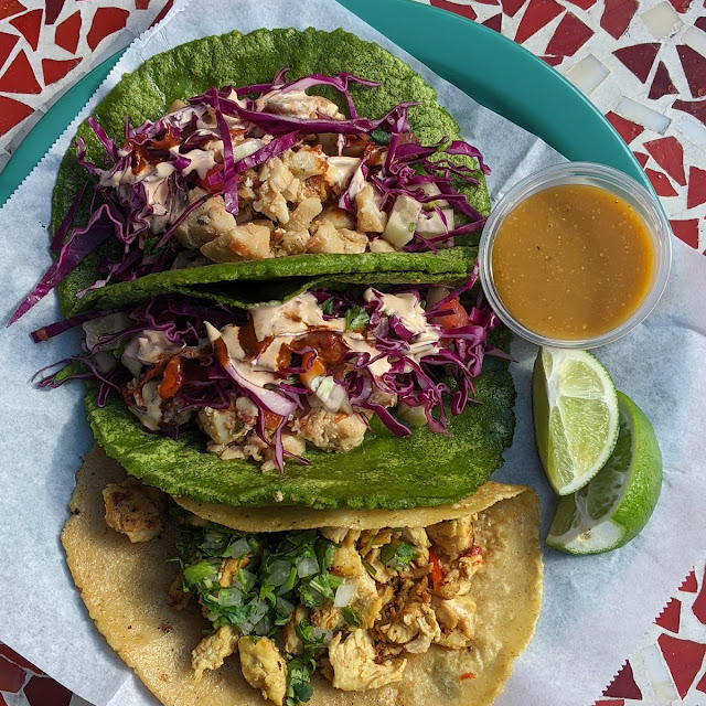 Chicken Fiesta Taco and Cod Tacos
