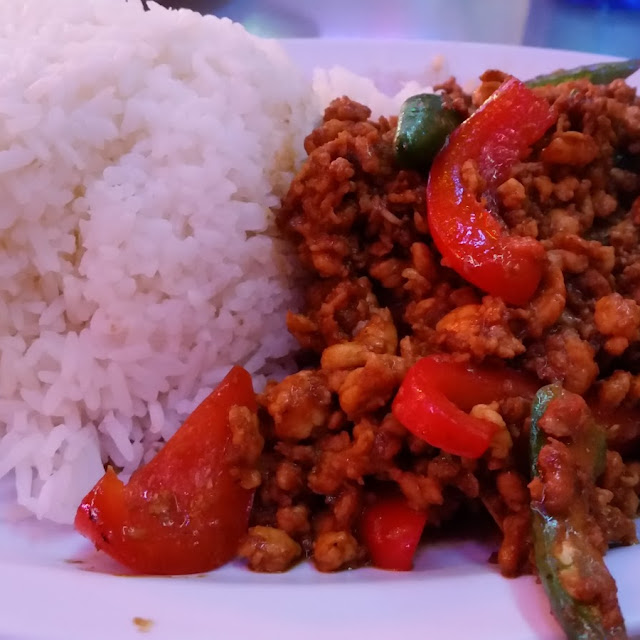 Crispy Chicken over Rice